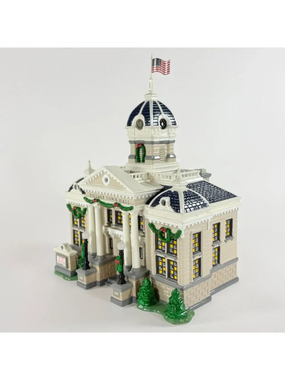 Dept 56 The Original Snow Village Town Hall #55044 Tested Works